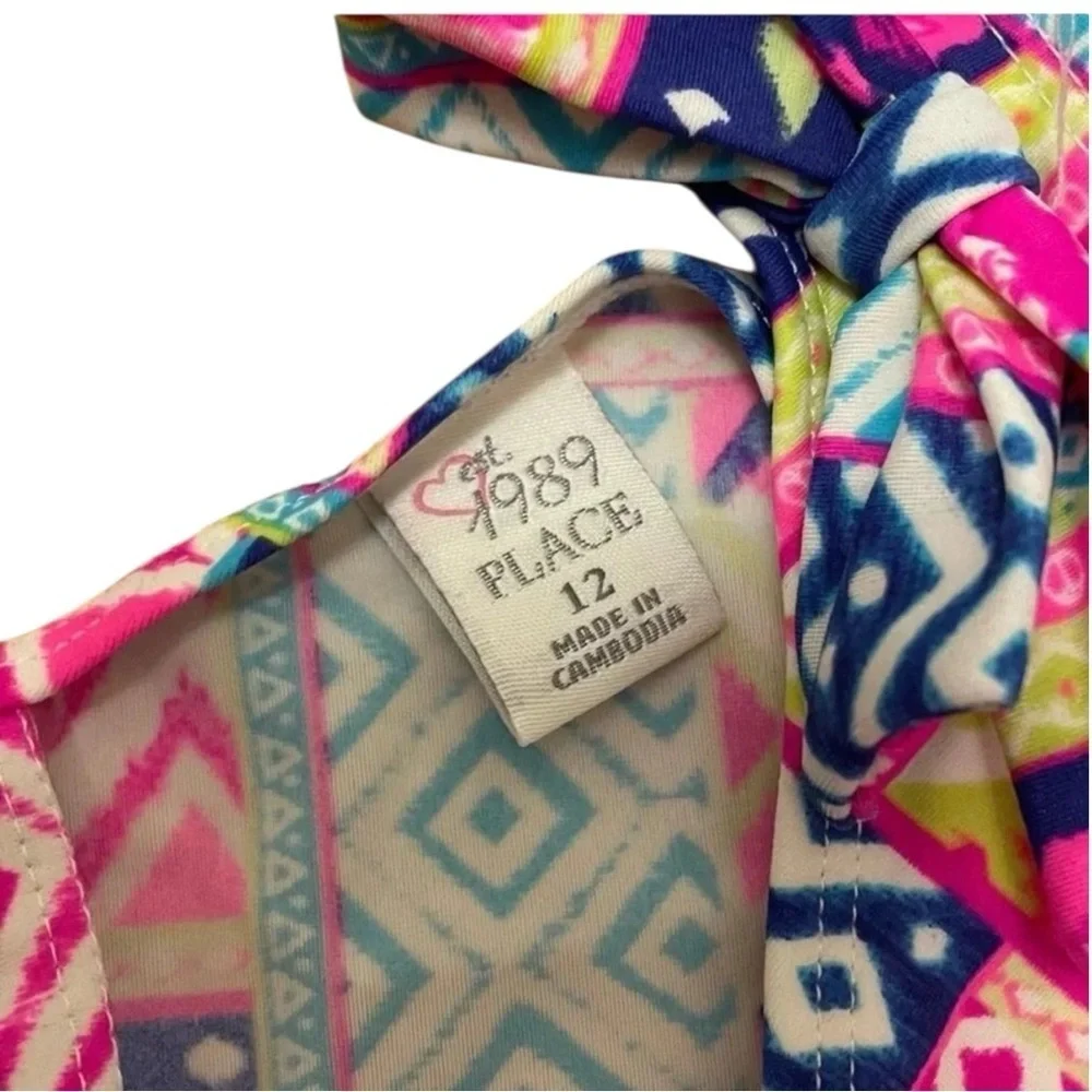 The Children’s Place NWOT Tropical Multicolor One Piece Swimsuit Girls Size 12
